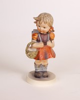 Iskolás lány (School girl) - 12 cm-es Hummel / Goebel porcelán figura