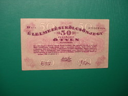Need money food loan ticket 50 pengő 1945