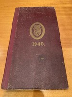 Üzleti előjegyzési naptár 1940