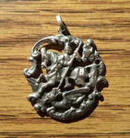 Antique dragon slayer st. George pendant holy pendant