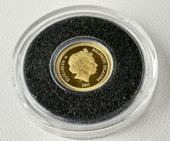 735T. From HUF 1! 14K gold (0.5 g) Solomon Islands $5, 2011, Chichen Itza, Mexico!