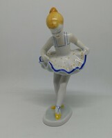 Hollóházi porcelán balerina kislány!