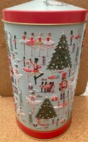 Last piece! Musical rotating nutcracker music carousel biscuit holder box from London