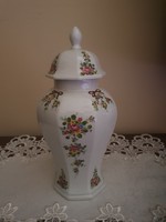 Jelzett Lichte porcelán fedeles váza, urnaváza