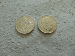 Ezüst 200 forint 1992 - ezüst Kossuth 5 forint 1947