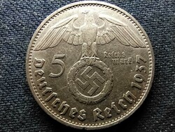 Németország Horogkeresztes .900 ezüst 5 birodalmi márka 1937 D (id69824)