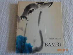Felix Salten: BAMBI - régi mesekönyv Mirko Hanák színes rajzaival (1985)