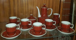 Hollóházi (1979-1985) között készült 6 személyes mokkás/ kávés készlet