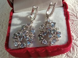Tanzanite 925 sterling silver earrings