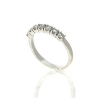 14 Kt hoop ring with diamonds