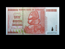 UNC - 50.000.000.000 DOLLÁR - ZIMBABWE - 2008