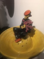 H, mária ráhmer - art deco flower pot - ikebana - rare - large size