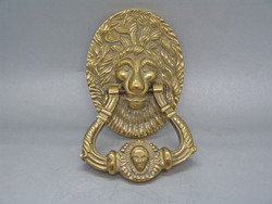B204 beautifully crafted solid copper lion head knocker - in beautiful mint condition!