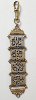 Antique, decorative copper pocket watch chain