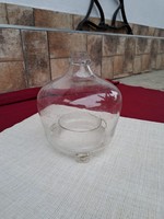 Gyönyörű régi fújt üveg légyfogó