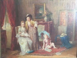 Rottmann Mozart ( 1874-1961 ) - family scene