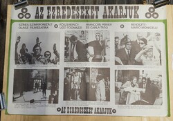 Filmplakát 1973 Az ezredeseket akarjuk olasz filmszatíra