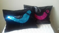 Handmade decorative pillows in art deco style