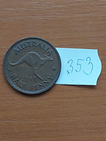 Australia 1/2 half penny 1941 (m) - melbourne, bronze, george vi 353