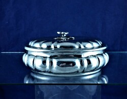 Sumptuous, antique, silver-plated pewter box, Italian, ca. 1900!!!