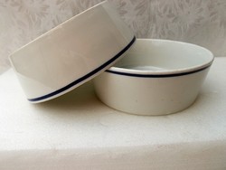 Zsolnay kék szegélyes gulyás - kocsonyás tányérok