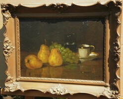 Ferenc Dobay (1867-): pear still life