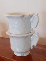 Antique porcelain coffee cup 2 damaged