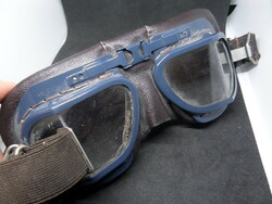 Halcyon BS 410 (eredeti) Vintage RITKA! bőr motoros szemüveg