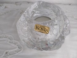 Koszta boda sweden candle holder sphere, leaf weight