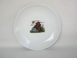 Raven house porcelain teddy bear fairy tale plate