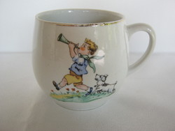Kőbányai porcelán gyerek mese mintás bögre