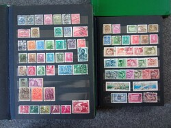 4 Stamp albums (2 filled with Hungarian stamps)