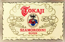 Különböző régi Tokaji boros címkék, használatlanok, 5 db