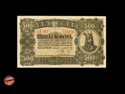 500 Korona 1923. Very nice!! A weak drive trace!