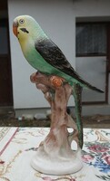 Bodrogkeresztúri kerámia figura - Hullámos papagáj