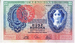 Magyarország 20 korona REPLIKA  1907 UNC