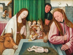 Bosch - nativity scene - canvas reprint