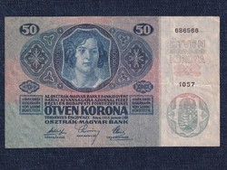 Osztrák-Magyar (1912-1915 sorozat) 50 Korona bankjegy 1914 nincs felülbélyegzés (id56075)