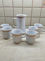 Alföldi porcelain tea set for 6 people, 7 pieces for sale!