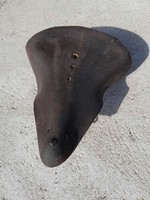 Original 1940 robusta vintage bicycle saddle leather cleat wm seat.