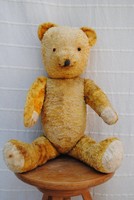 Vintage large golden yellow teddy bear