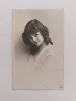 Old postcard 1916 female photo postcard