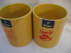 Tchibo family retro yellow mug