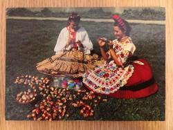 Húsvéti képeslap /kalocsai népviselet 1986