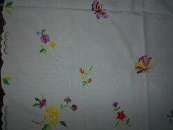 Herend porcelain pattern embroidered tablecloth -82 cm x 82 cm