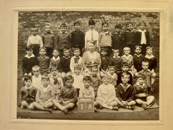 Régi gyerekfotó csoportkép vintage fénykép iskolai osztálykép 1929-30
