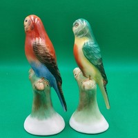 Bodrogkeresztúri kerámia papagáj figurák