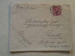 D192241 old letter - addressed to painter Géza Nikelszky Zsolnay factory Pécs-peter von németh journalist