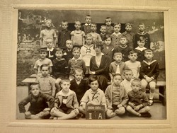 Régi gyerekfotó csoportkép vintage fénykép iskolai osztálykép 1930-31
