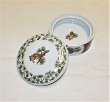 Karácsonyi porcelán  bonbonier - Ékszertartó - 24 k. arannyal díszítve
